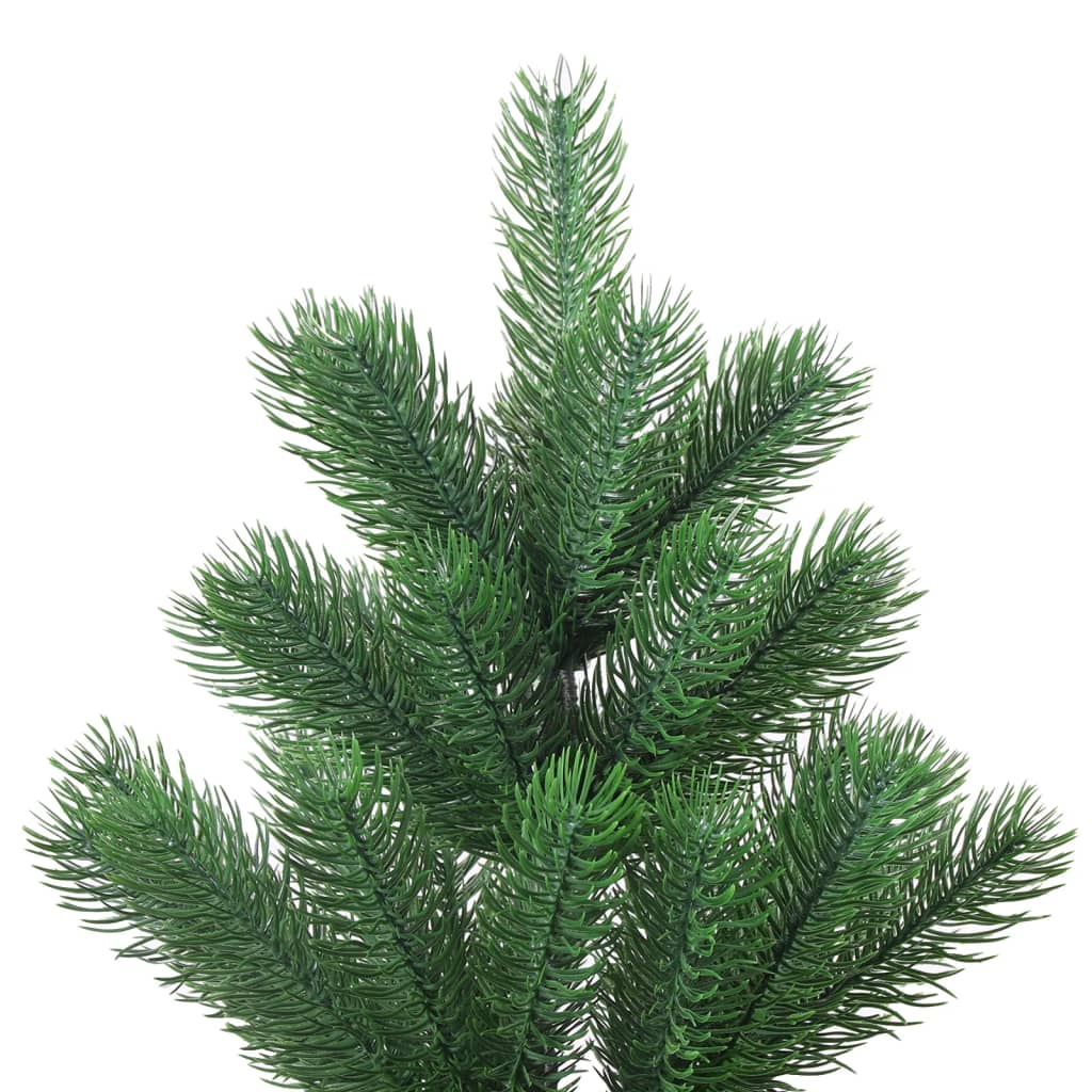 VidaXL Kunstkerstboom Nordmann met LED's en kerstballen 120 cm groen