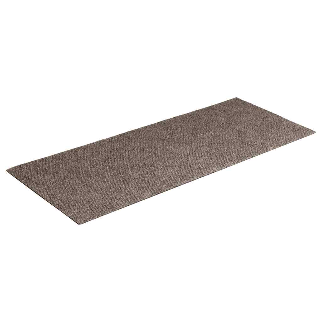 Vidaxl 15 st trapmatten zelfklevende rechthoekig 60x25 cm crèmekleurig