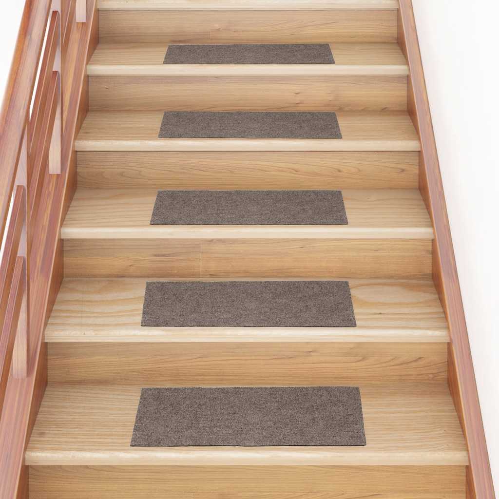 Vidaxl 15 st trapmatten zelfklevende rechthoekig 60x25 cm crèmekleurig