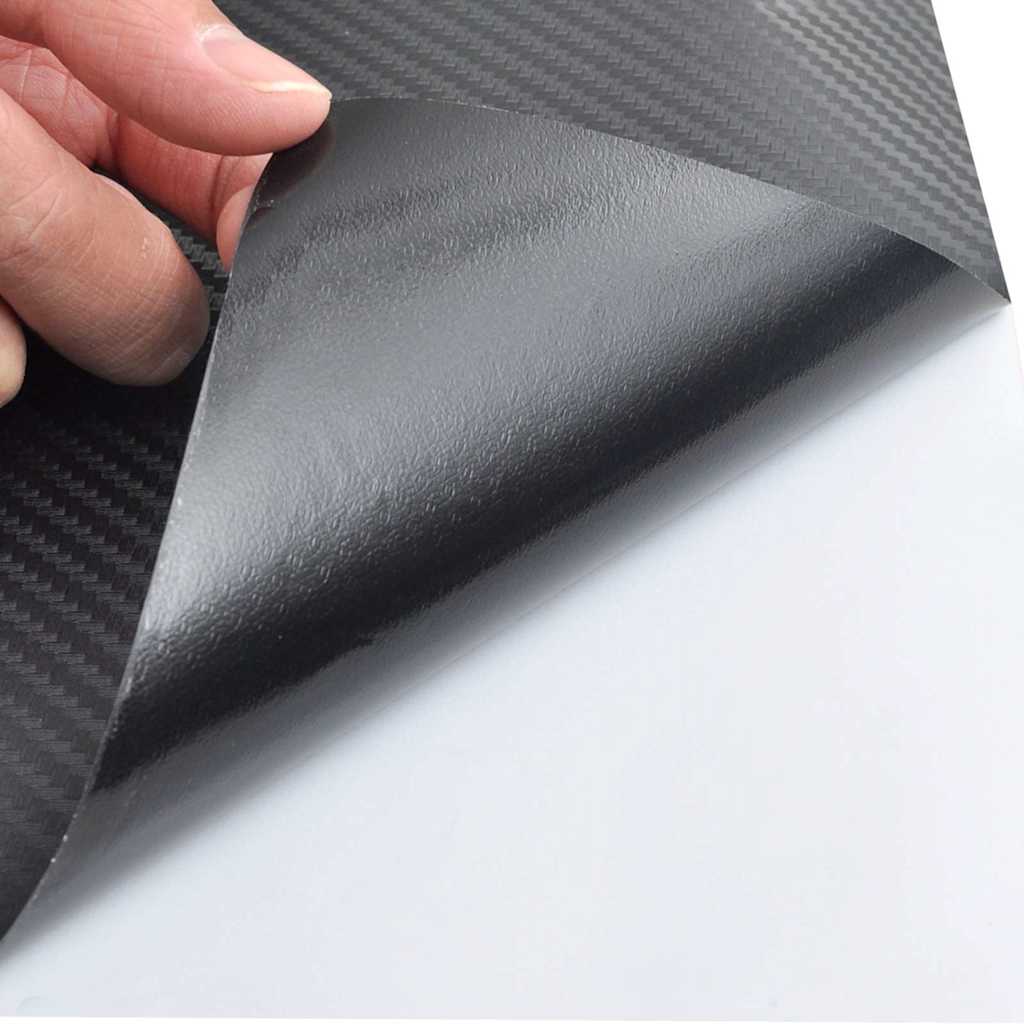 Vidaxl 2 st autofolie 3d 100x150 cm + 50x150 cm zwart
