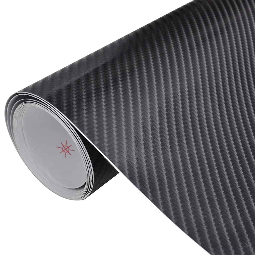 Vidaxl 2 st autofolie 4d ​​100x150 cm zwart
