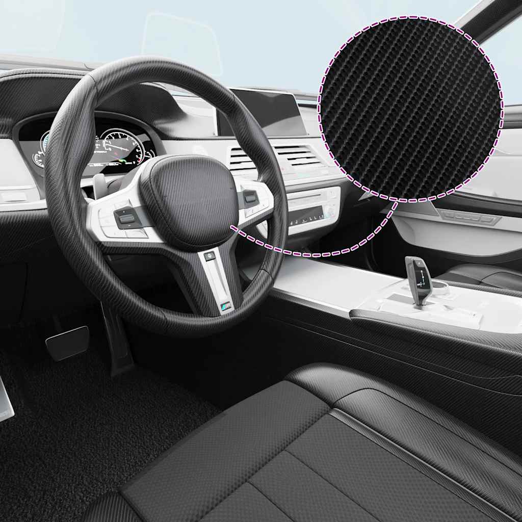 Vidaxl 2 st autofolie 4d ​​100x150 cm zwart