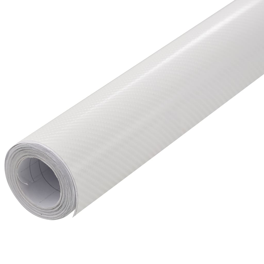 Vidaxl 2 st autofolie 4d ​​100x150 cm + 50x150 cm wit