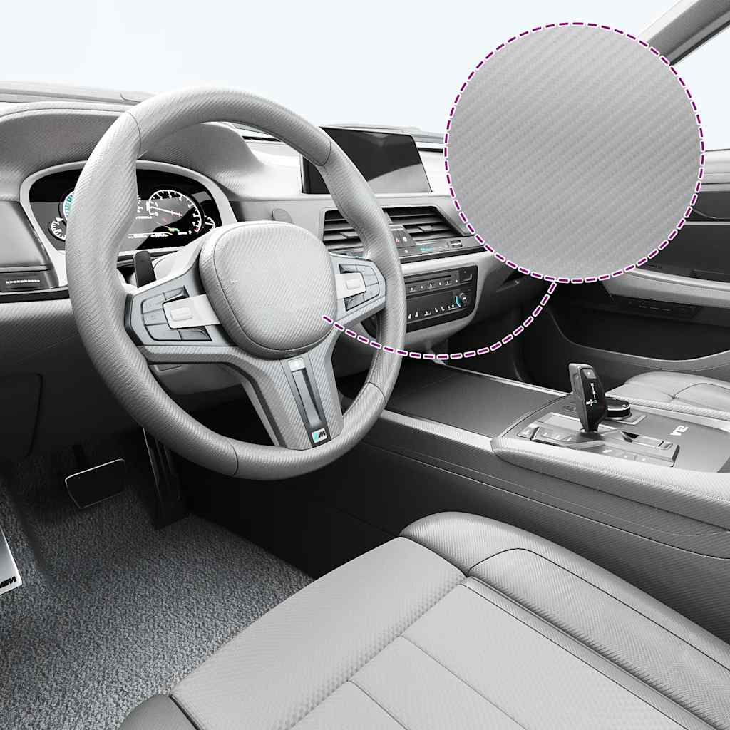 Vidaxl 2 st autofolie 4d ​​100x150 cm + 50x150 cm zilverkleurig