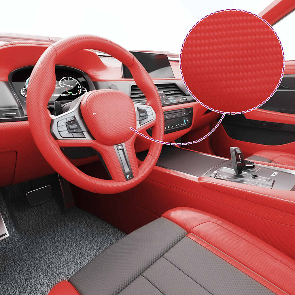 Vidaxl 2 st autofolie 4d ​​100x150 cm rood
