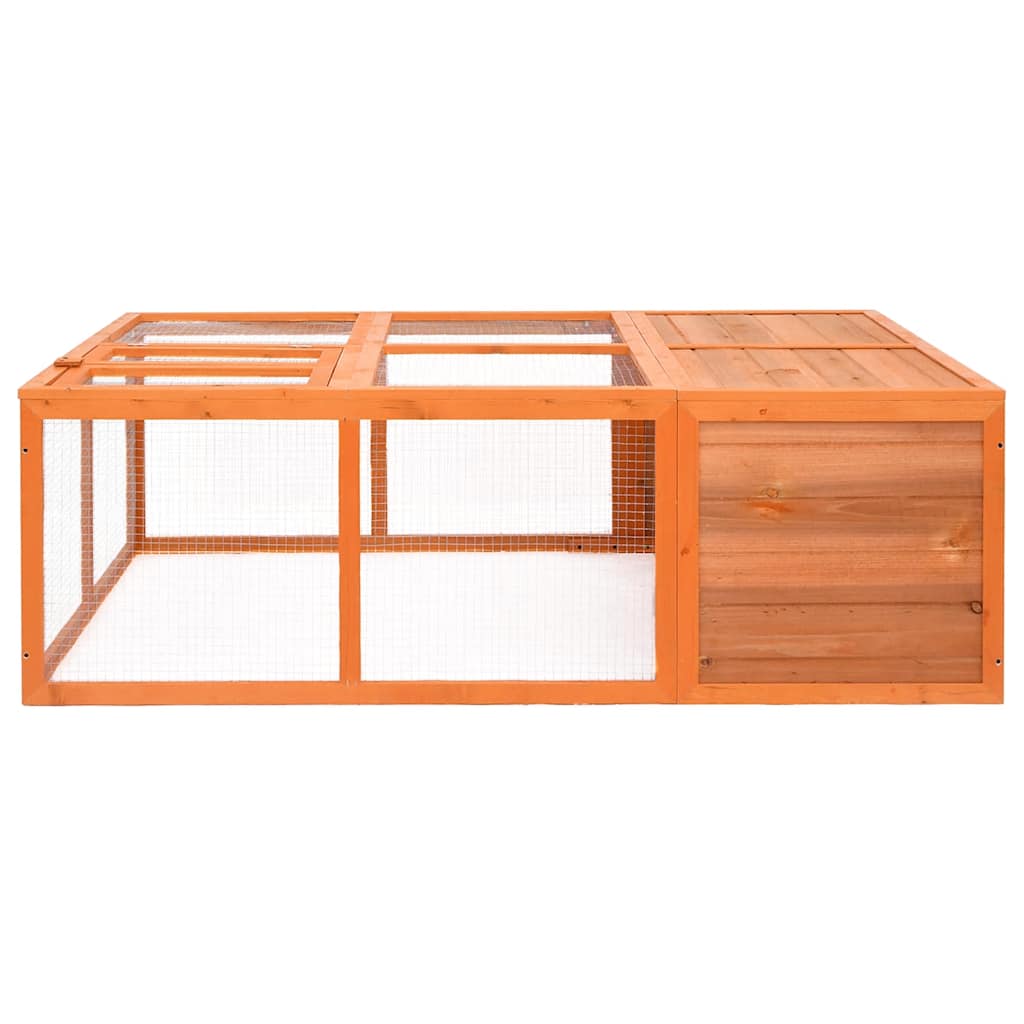 Vidaxl dierenhok voor buiten 150x100x50 cm massief vuurhout