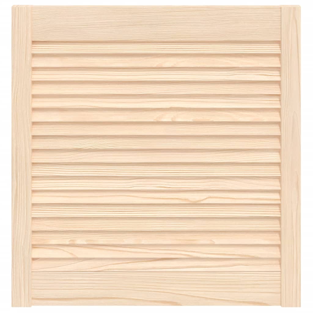 Vidaxl kastdeur met lamellen 61,5x59,4 cm massief groenhout