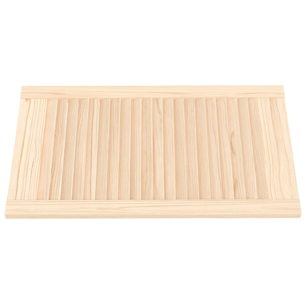 Vidaxl kastdeuren met lamellen 2 st 69x39,4 cm massief groenenhout