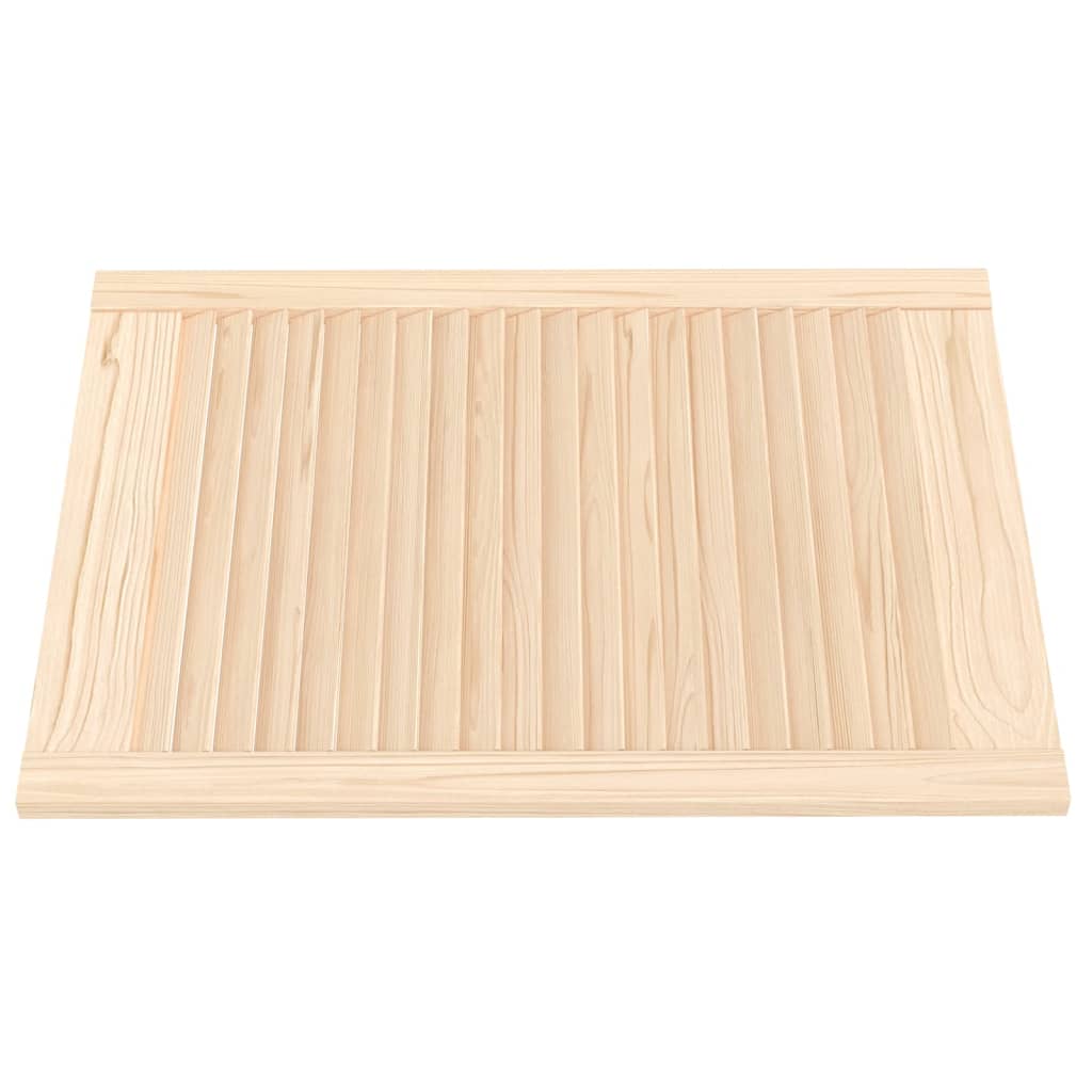 Vidaxl kastdeuren met lamellen 4 st 69x49,4 cm massief groenhout