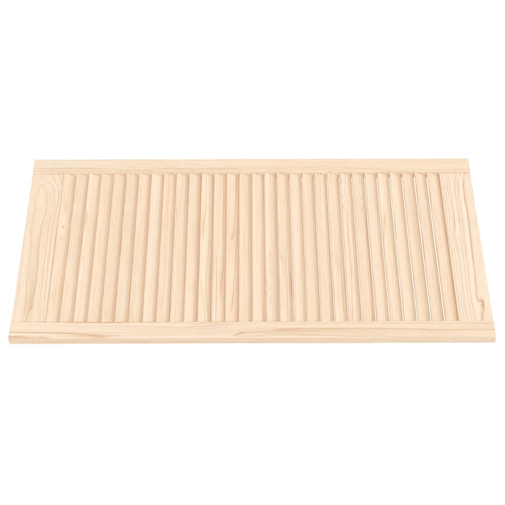 Vidaxl kastdeuren met lamellen 4 st 99,3x49,4 cm massief groenhout