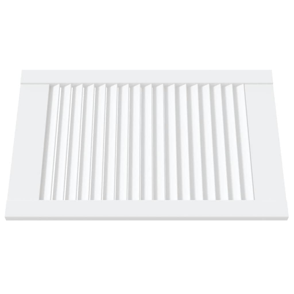 Vidaxl kastdeuren met lamellen 4 st 61,5x39,4 cm groenhout wit