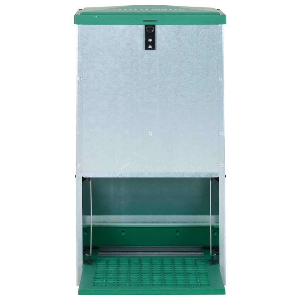 Vidaxl pluimveevoerbak automatisch met pedaal 20 kg