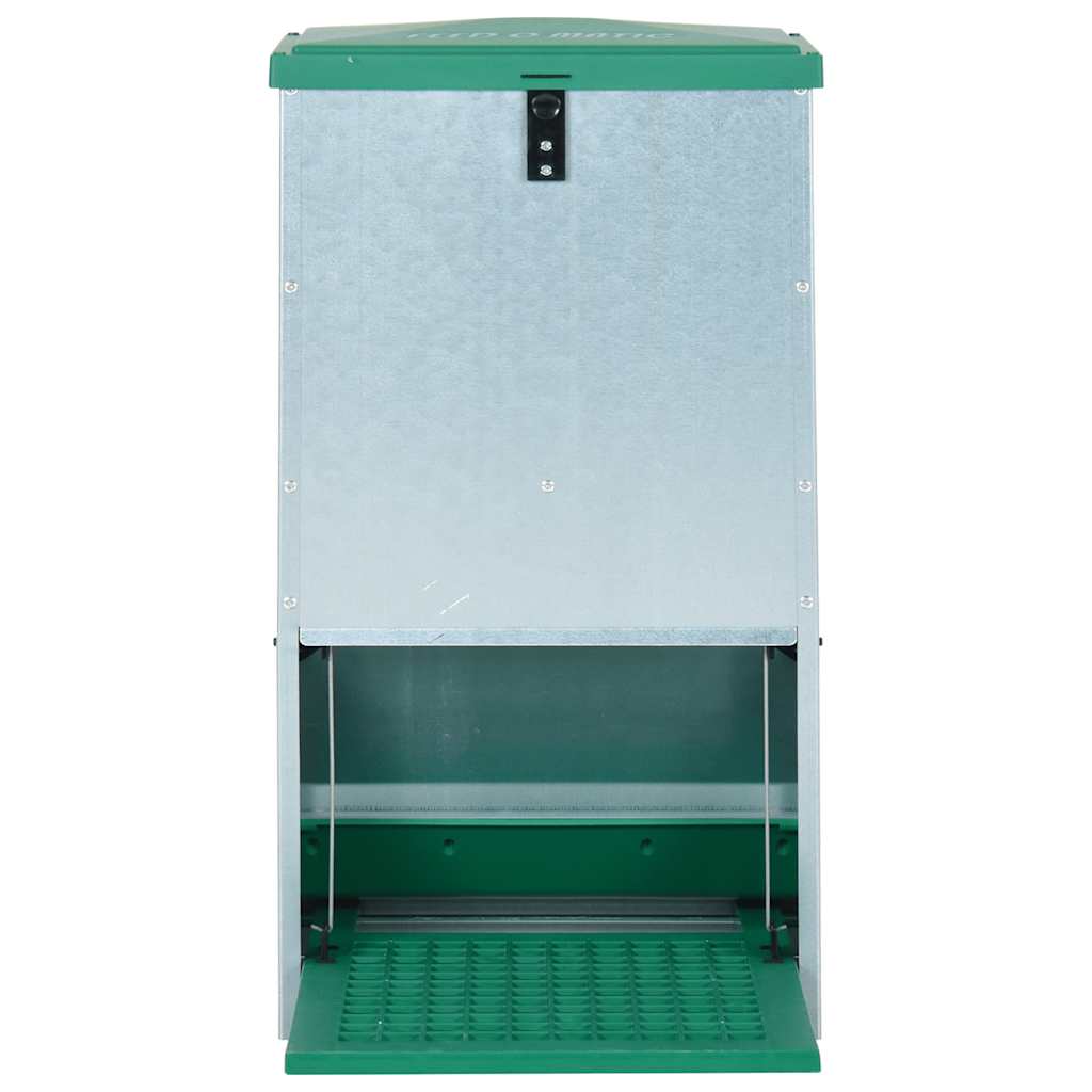 Vidaxl pluimveevoerbak automatisch met pedaal 20 kg