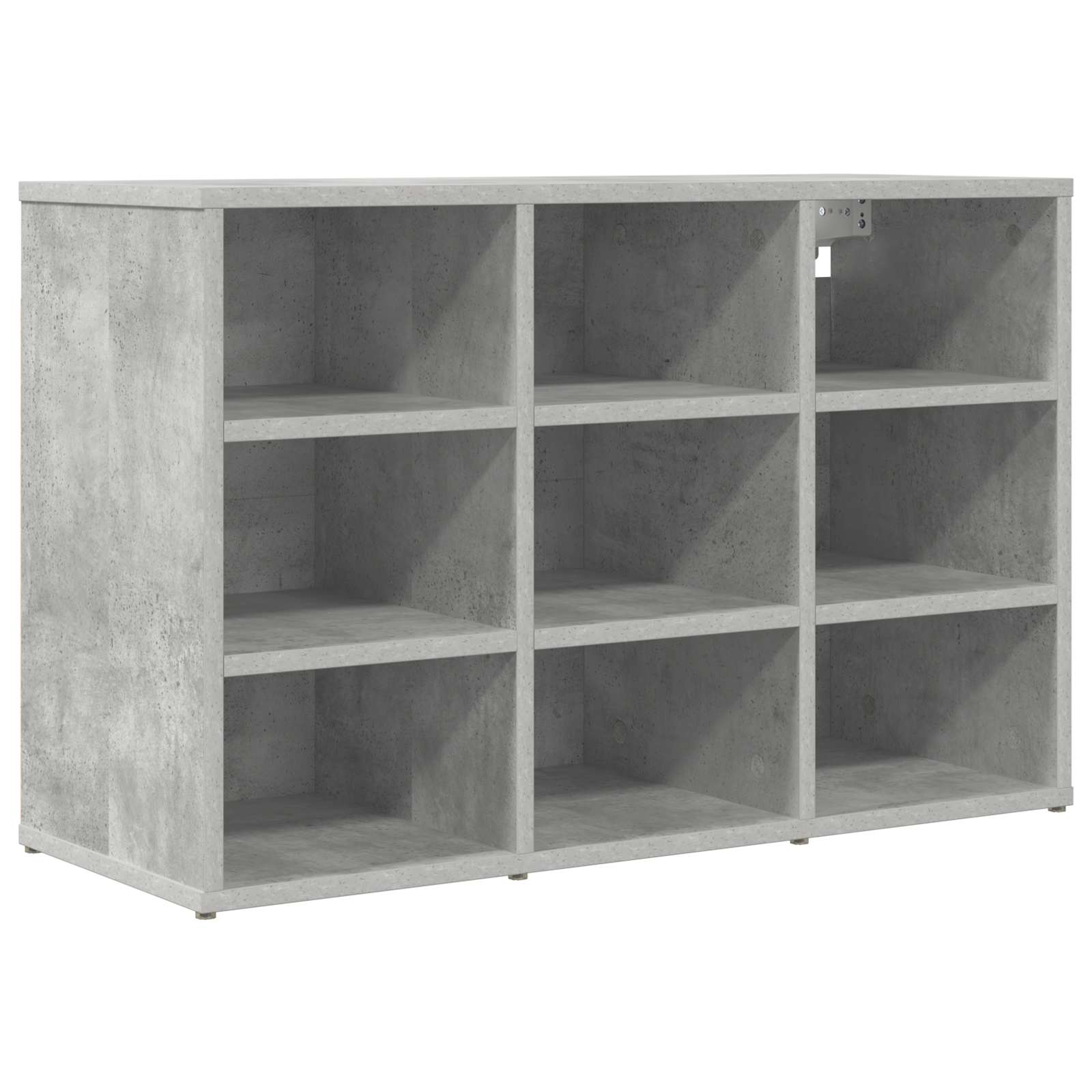 Vidaxl schoenenkast 77,5 x 30 x 51 cm bewerkt hout betongrijs