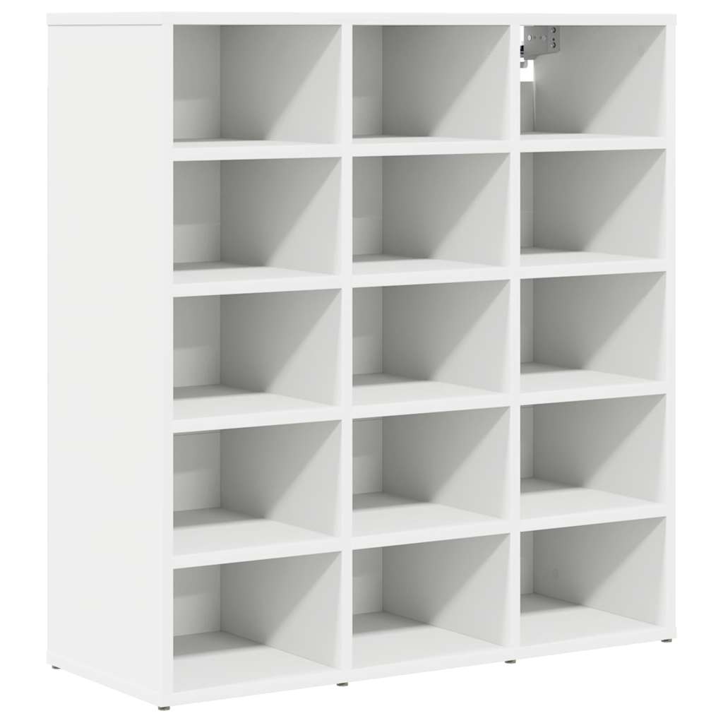 Vidaxl schoenenkast 77,5 x 30 x 83,5 cm bewerkt hout wit