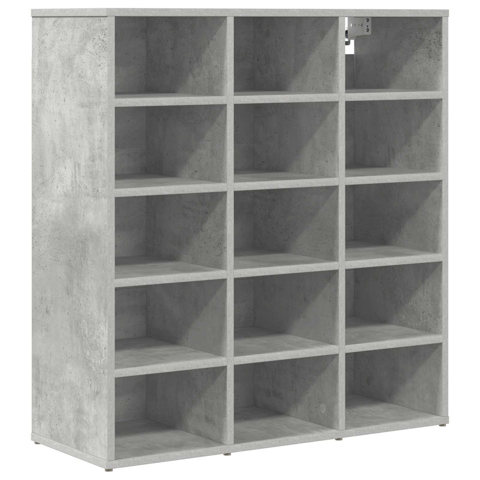 Vidaxl schoenenkast 77,5 x 30 x 83,5 cm bewerkt hout betongrijs