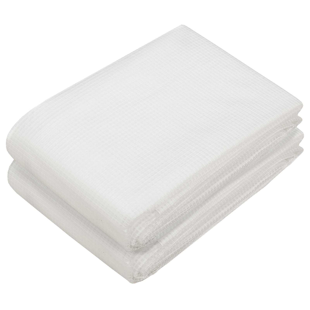 Vidaxl dekzeilen 2 st leno 260 g m² 2x15 m wit