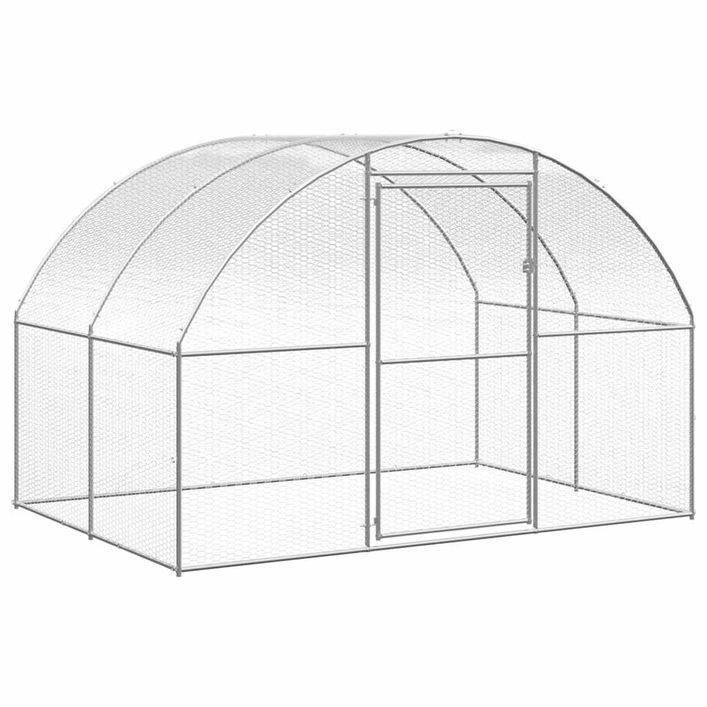 Vidaxl kippenren 3x2x2m gegalvaniseerd staal