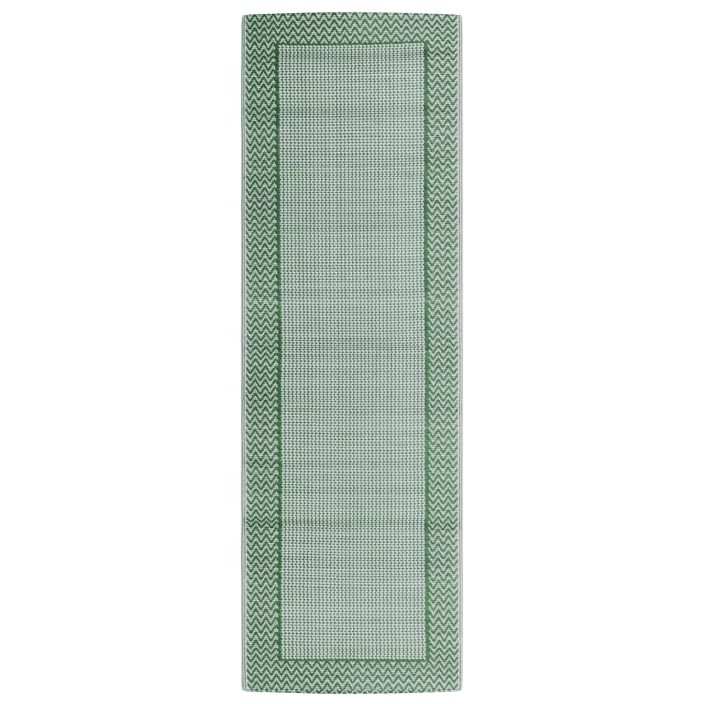 Vidaxl buitenkleed arakil 80x250 cm polypropeen groen