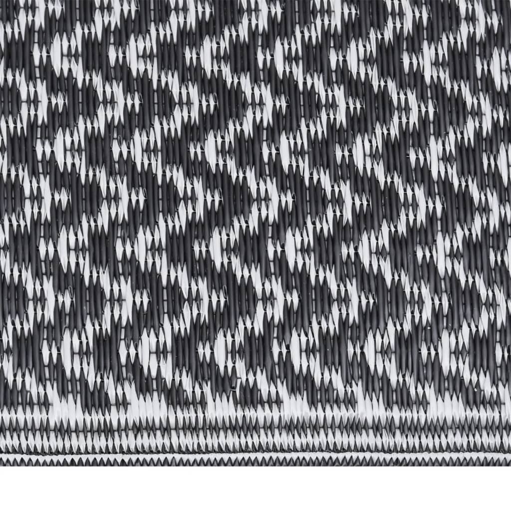 Vidaxl buitenkleed arakil 80x250 cm polypropeen zwart