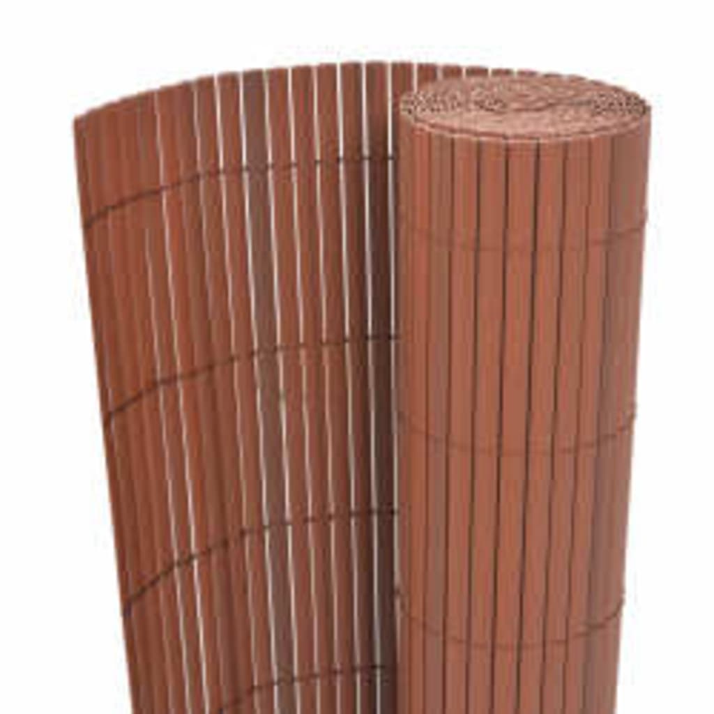 Vidaxl tuinafscheiding dubbelzijdig 110x300 cm bruin