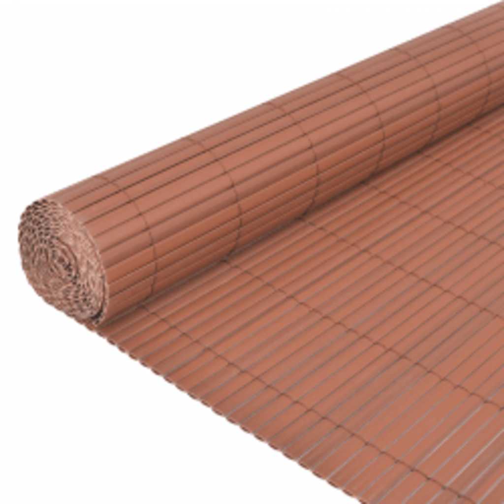 Vidaxl tuinafscheiding dubbelzijdig 110x400 cm bruin