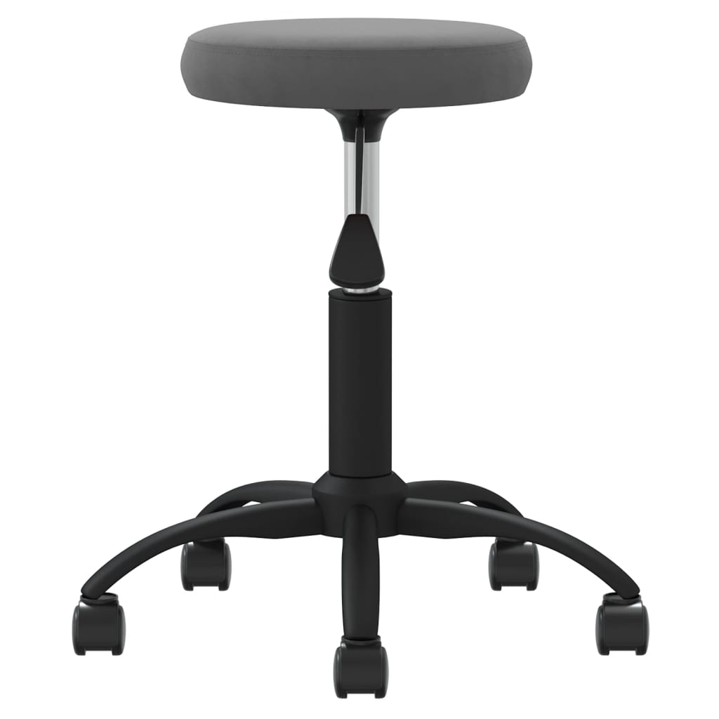 Vidaxl massagekruk fluweel donkergrijs