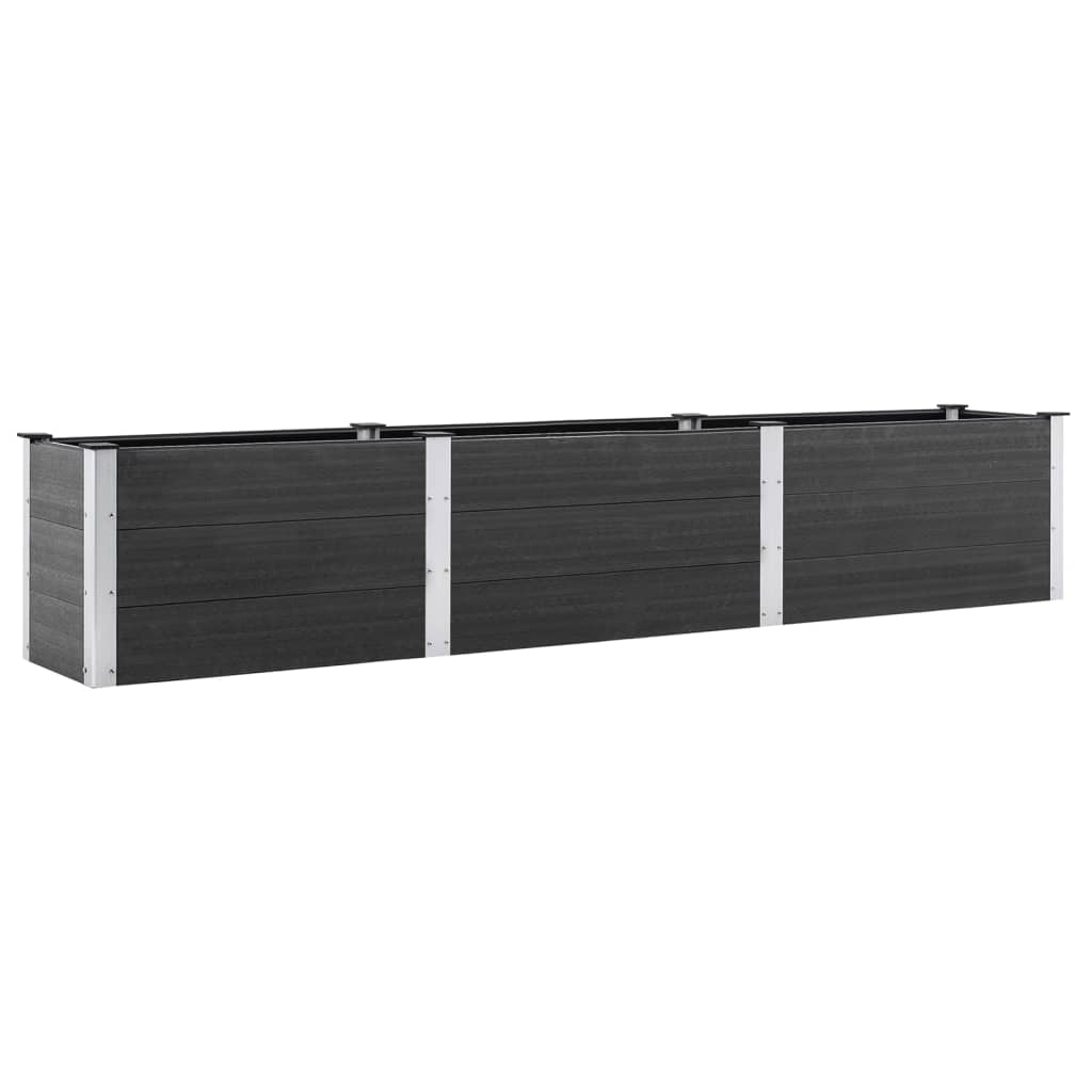 VidaXL Plantenbak verhoogd 300x50x54 cm HKC grijs