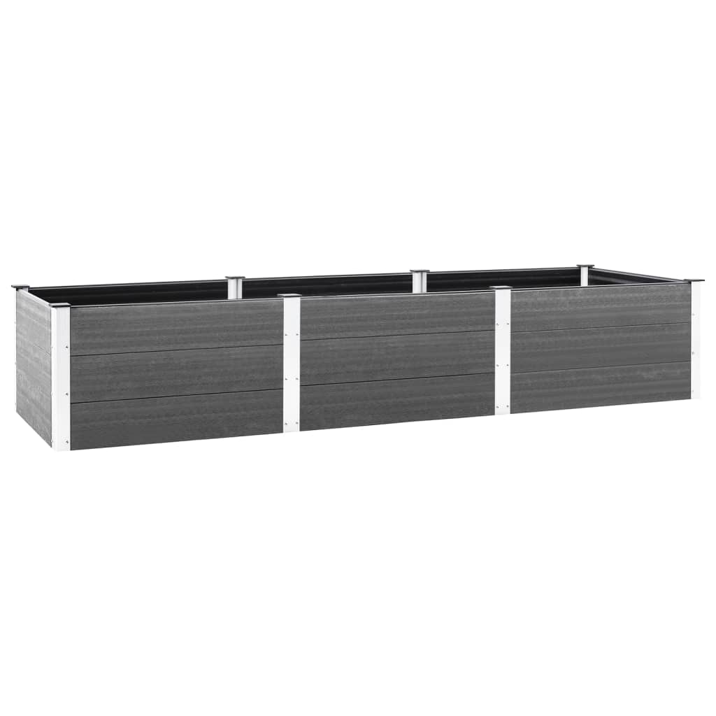 VidaXL Plantenbak 300x100x54 cm HKC grijs
