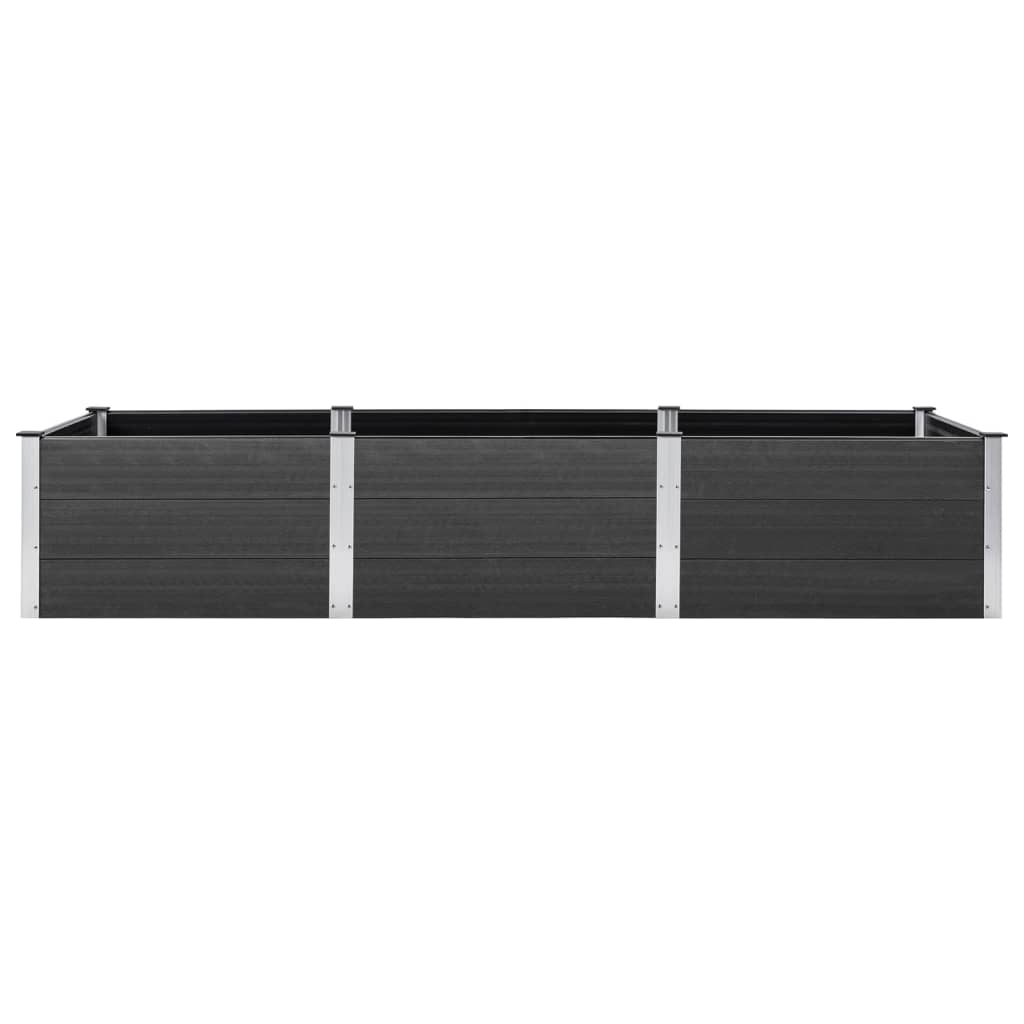 VidaXL Plantenbak 300x100x54 cm HKC grijs
