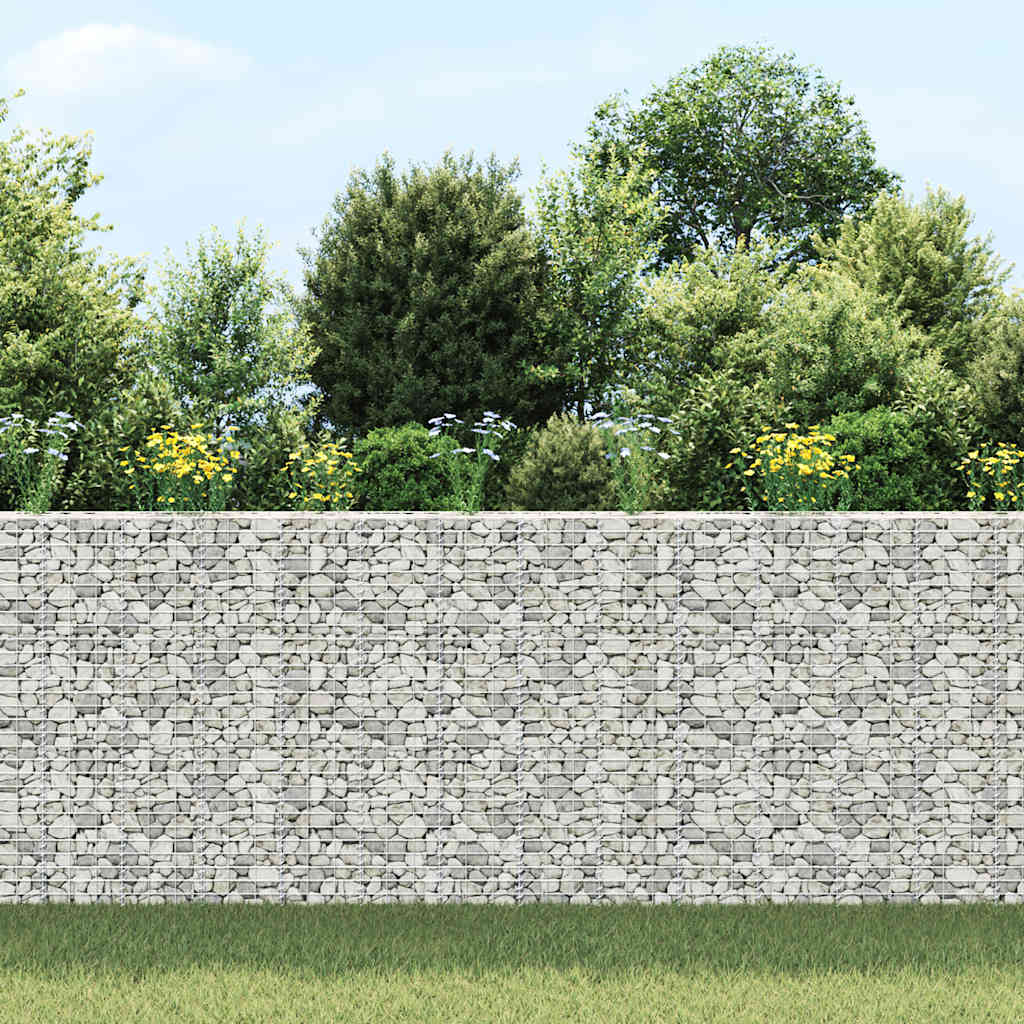 Vidaxl schanskorf plantenbakken 3 st waargenomen 30x30x150 cm ijzer