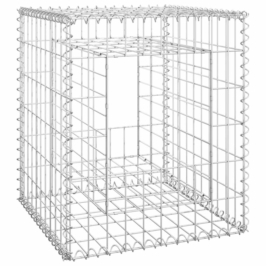 Vidaxl schanskorfpalen 2 st 50x50x60 cm ijzer