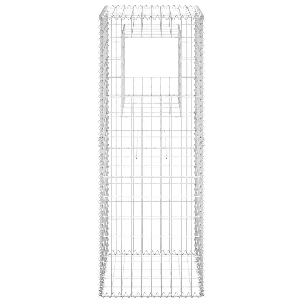 Vidaxl schanskorfpaal 50x50x140 cm ijzer