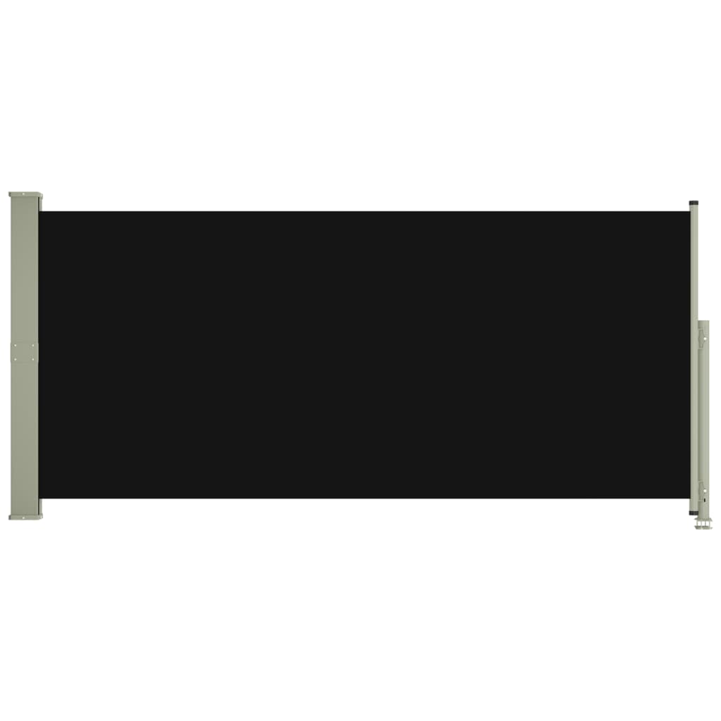 VidaXL Tuinscherm uittrekbaar 140x300 cm zwart