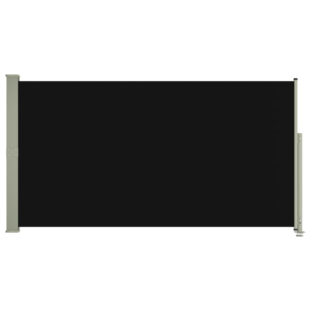 VidaXL Tuinscherm uittrekbaar 160x300 cm zwart