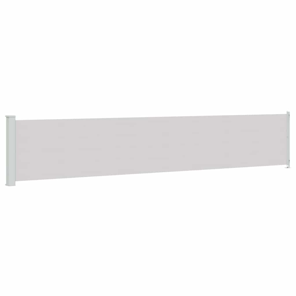 Vidaxl tuinscherm uittrekbaar 117x614 cm grijs
