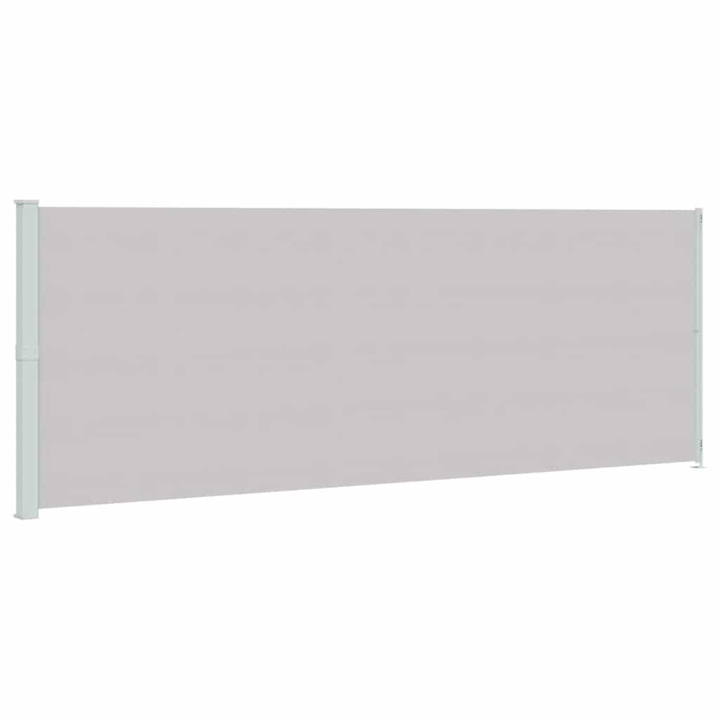 Vidaxl tuinscherm uittrekbaar 220x600 cm grijs