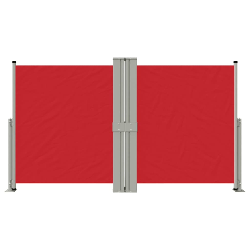 Vidaxl windscherm uittrekbaar 140x1200 cm rood