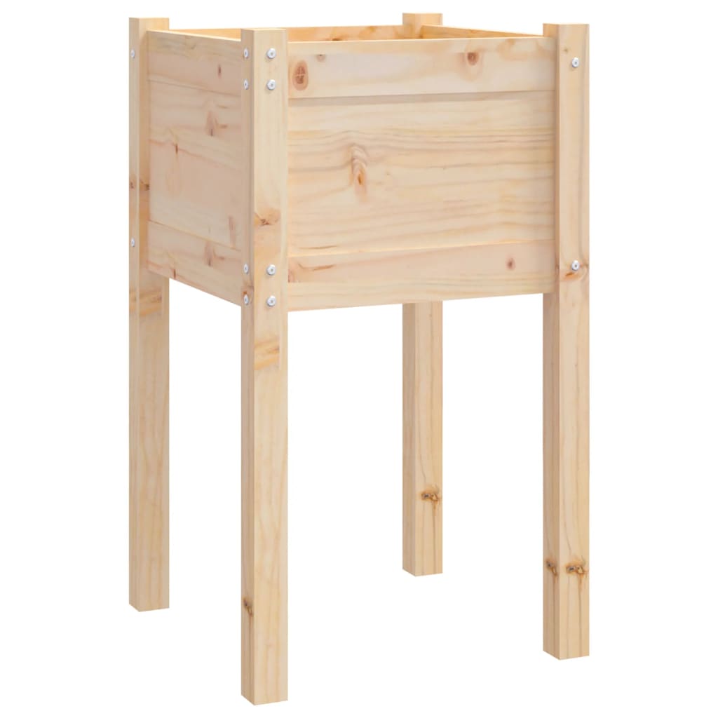 Vidaxl plantenbak 50x50x70 cm massief groenhout