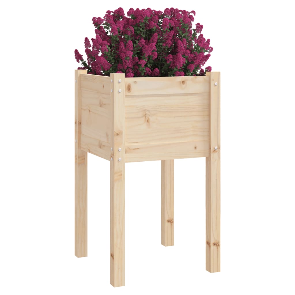 Vidaxl plantenbak 50x50x70 cm massief groenhout