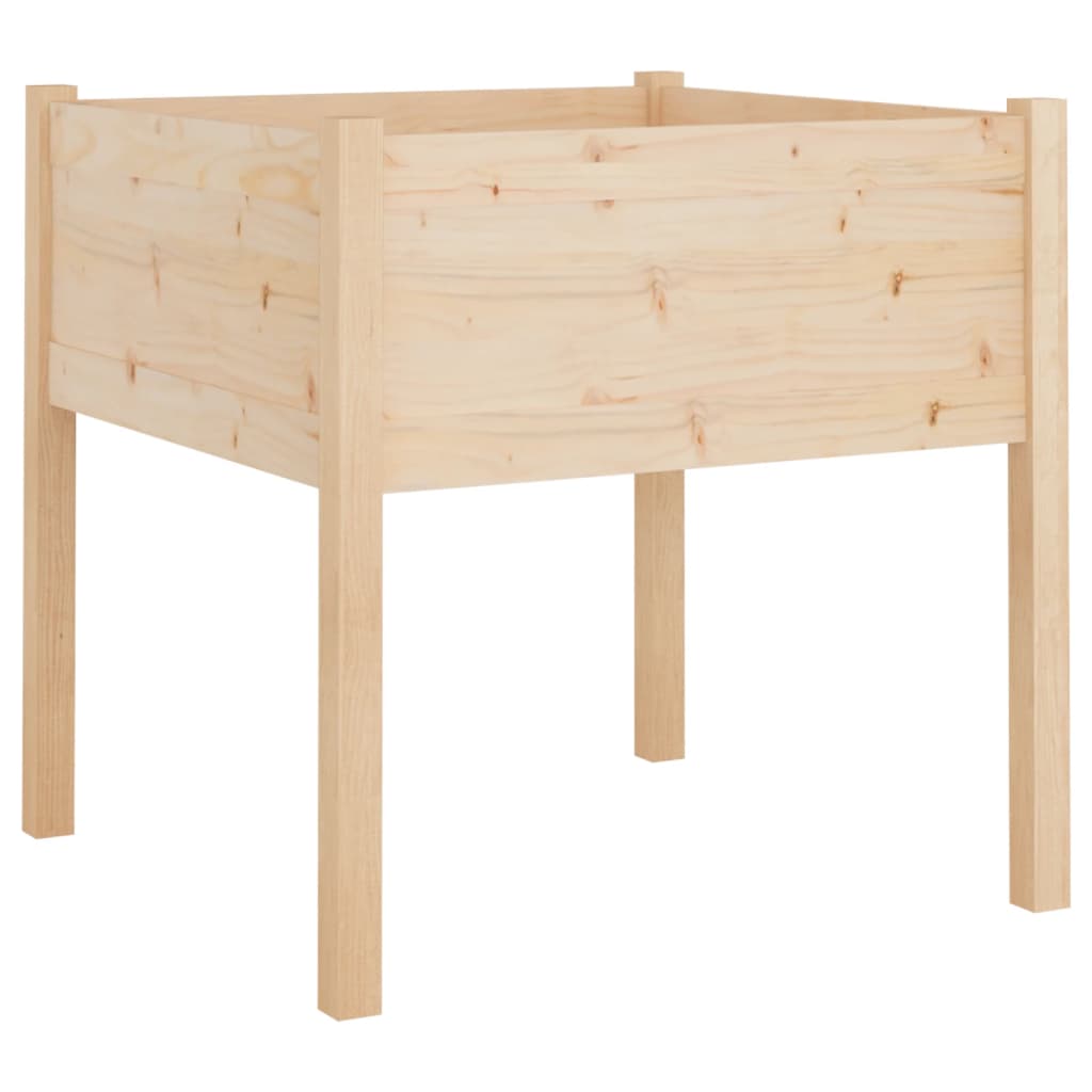 Vidaxl plantenbak 70x70x70 cm massief groenhout