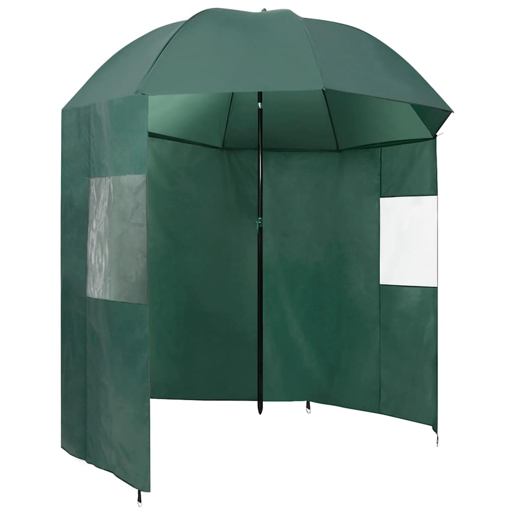 Vidaxl visparaplu 220x185 cm groen
