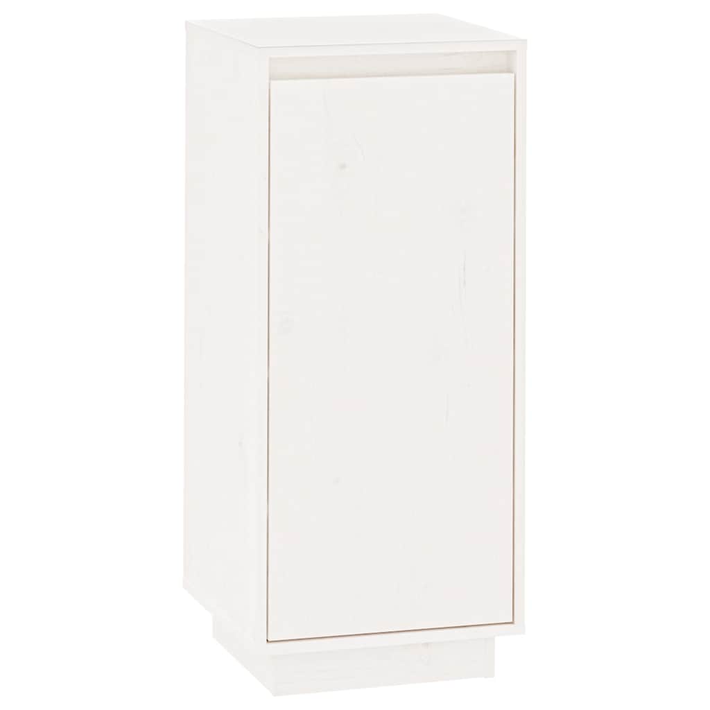 Vidaxl schoenenkast 35x35x80 cm massief groenhout wit