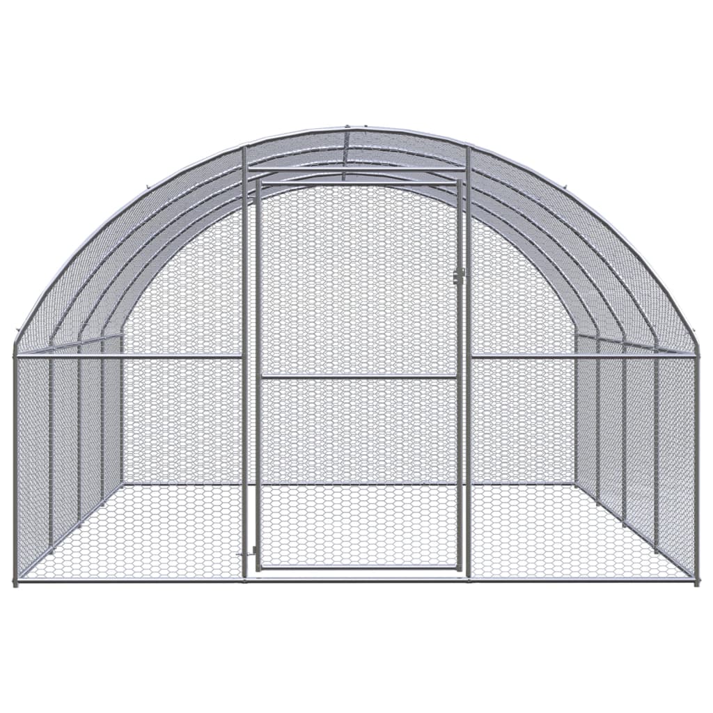 VidaXL Kippenren 3x4x2 m gegalvaniseerd staal