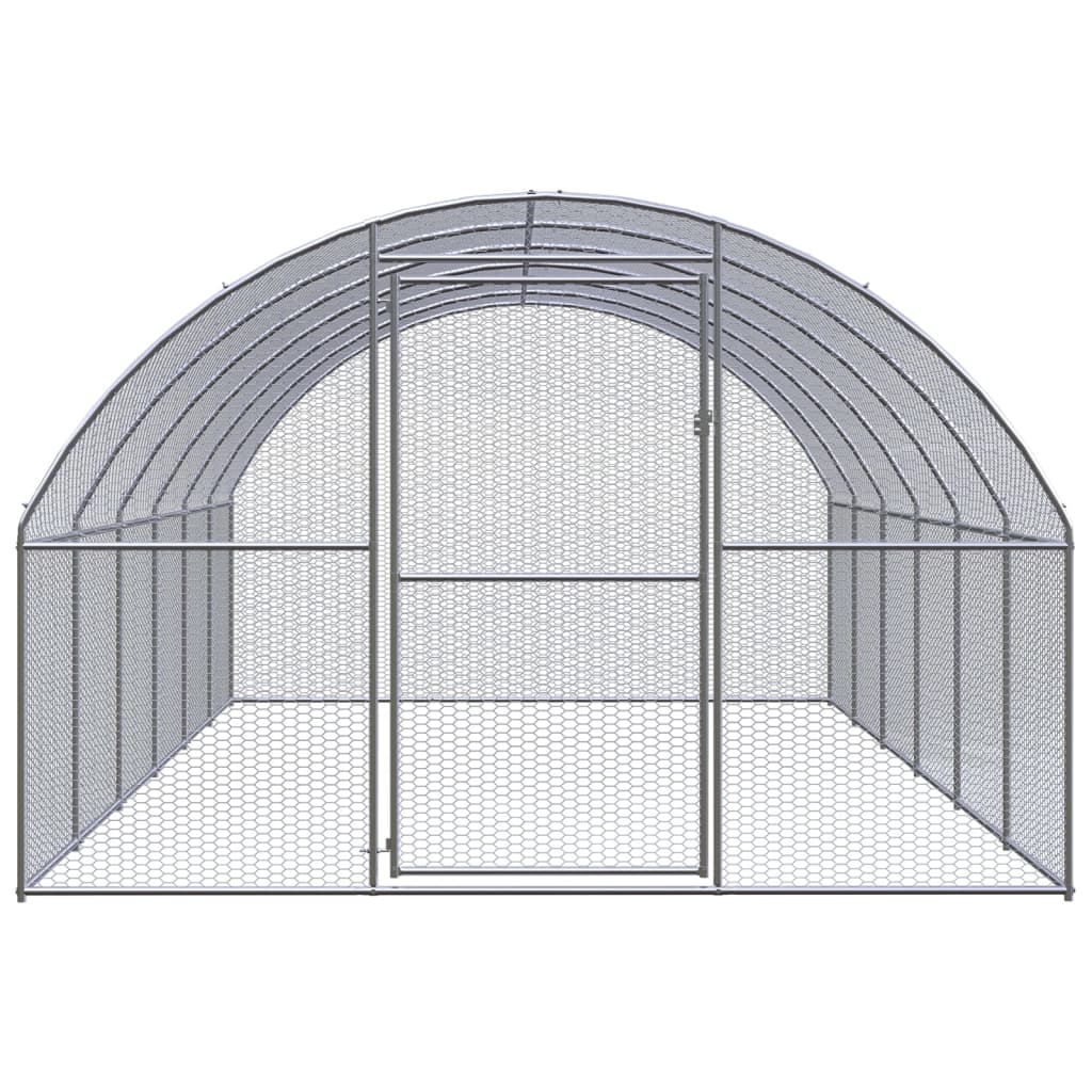 VidaXL Kippenren 3x6x2m gegalvaniseerd staal