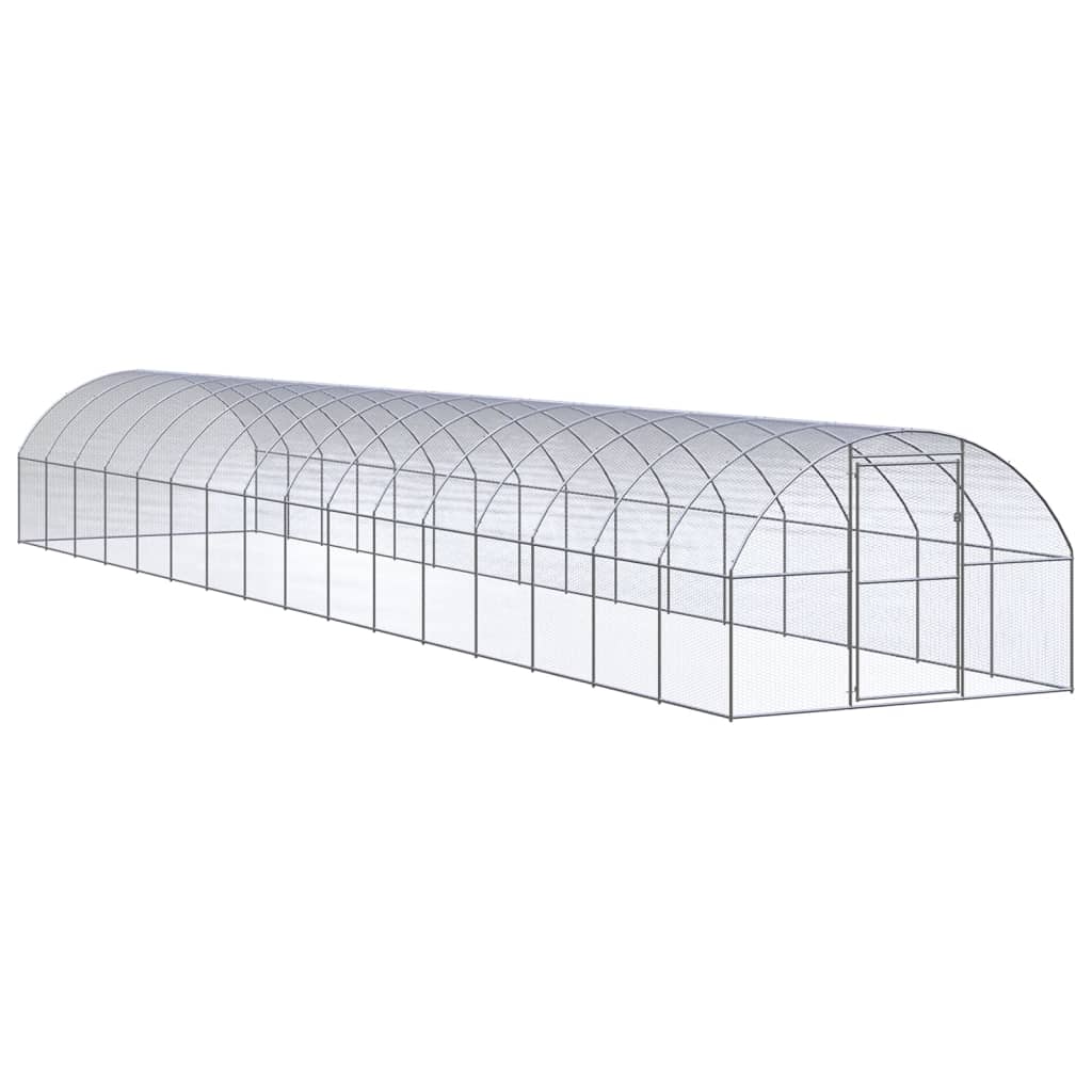 VidaXL Kippenren 3x16x2m gegalvaniseerd staal