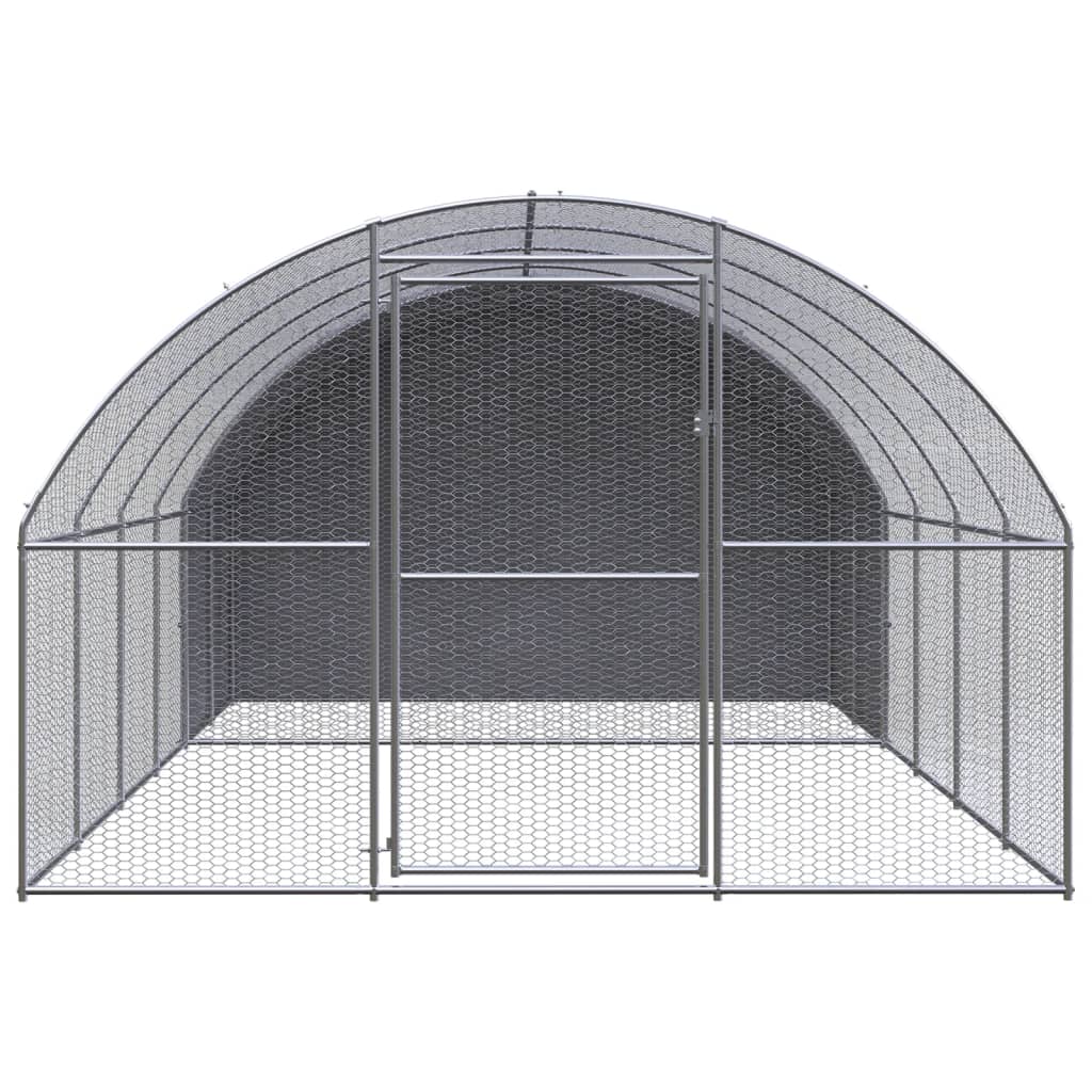 VidaXL Kippenren 3x4x2m gegalvaniseerd staal