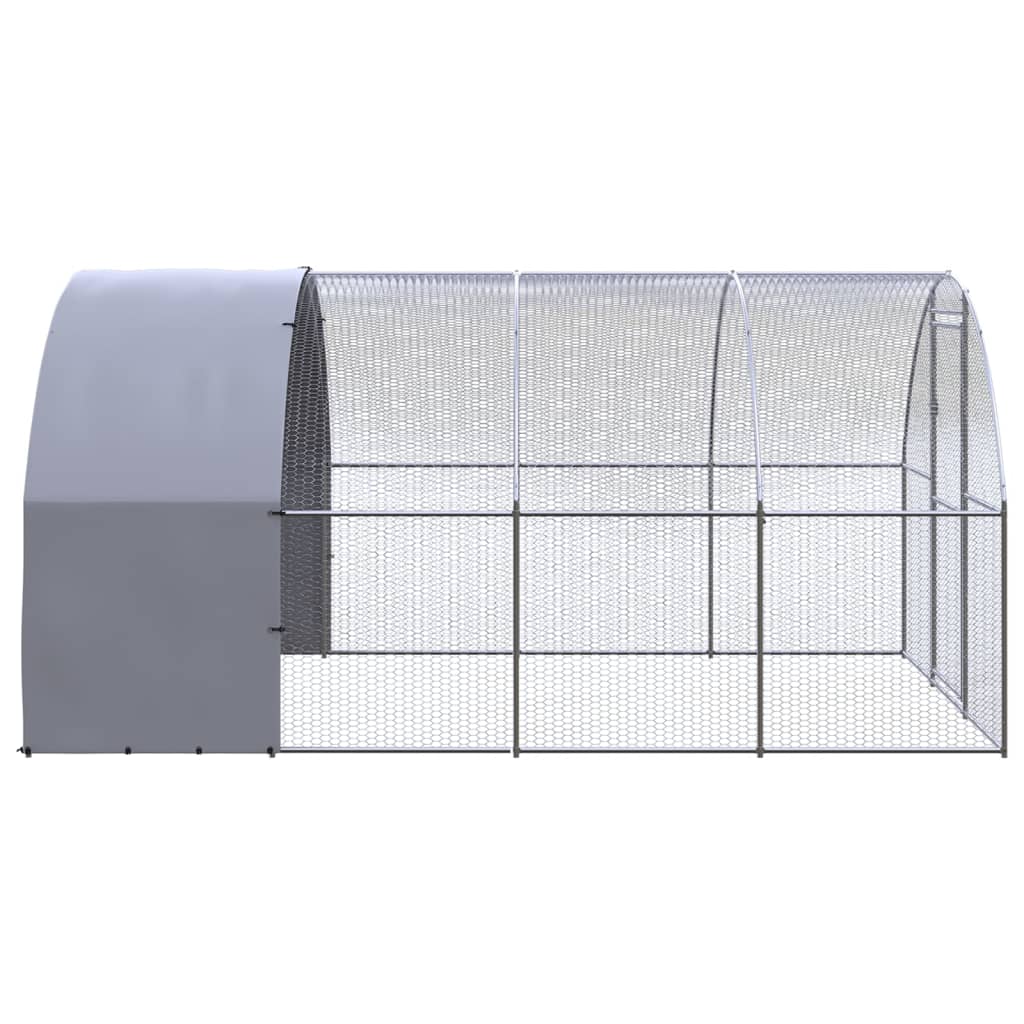 VidaXL Kippenren 3x4x2m gegalvaniseerd staal