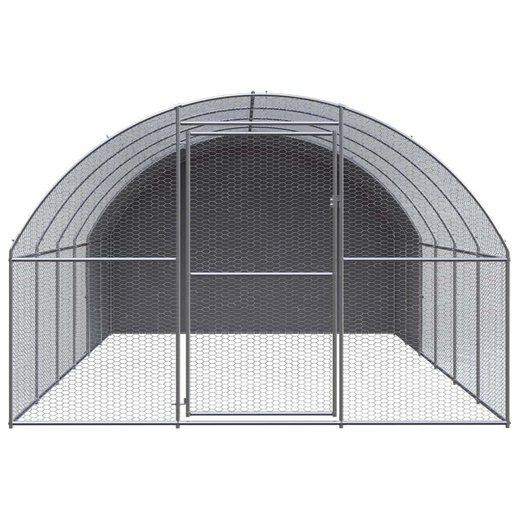 VidaXL Kippenren 3x6x2m gegalvaniseerd staal