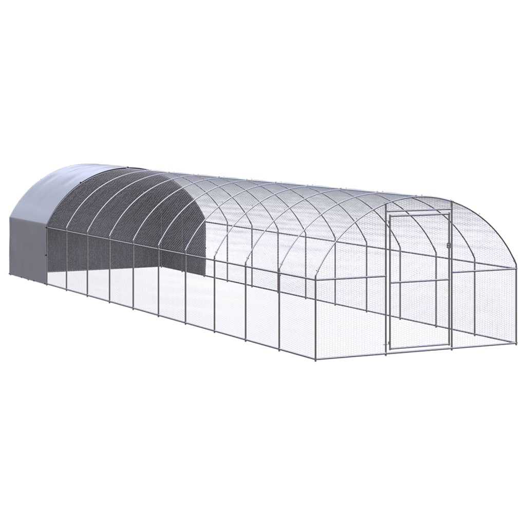 VidaXL Kippenren 3x12x2m gegalvaniseerd staal